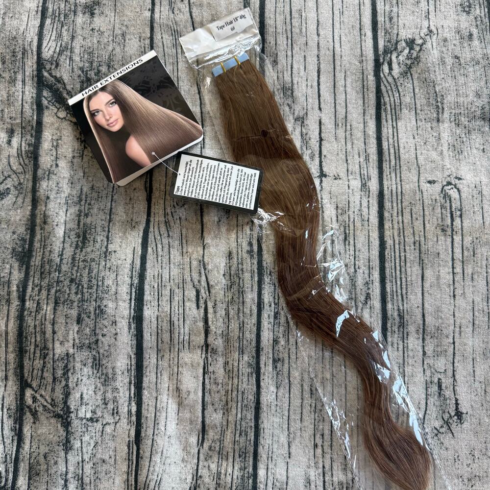 Tape In Human Hair Extensions 20pcs European Remy Straight Invisible Adhensive